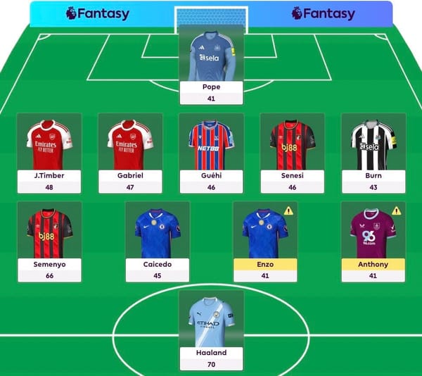 5-4-1 the best FPL formation? Double Arsenal defence or attack?